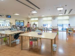 明るい共有スペース