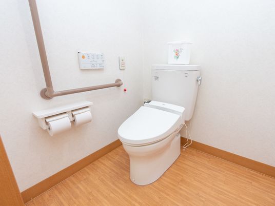 バリアフリー設計のトイレ