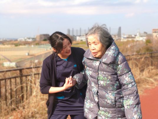 屋外の散歩
