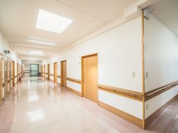 明るい廊下の様子