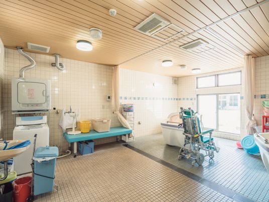 清潔な浴室設備