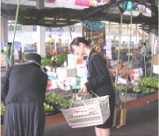 買い物をする人々