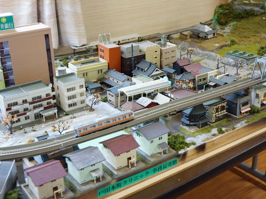 ミニチュアの町並みモデル