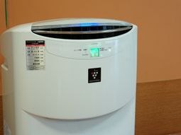 清浄機器のクローズアップ