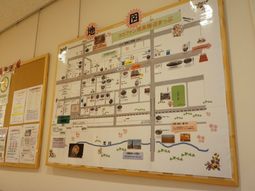 掲示物の詳細な配置図