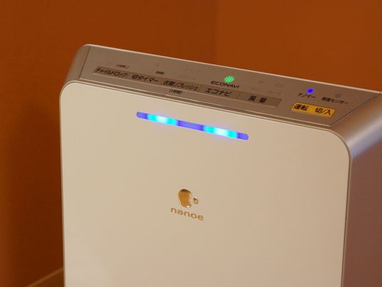 清浄機のアップ