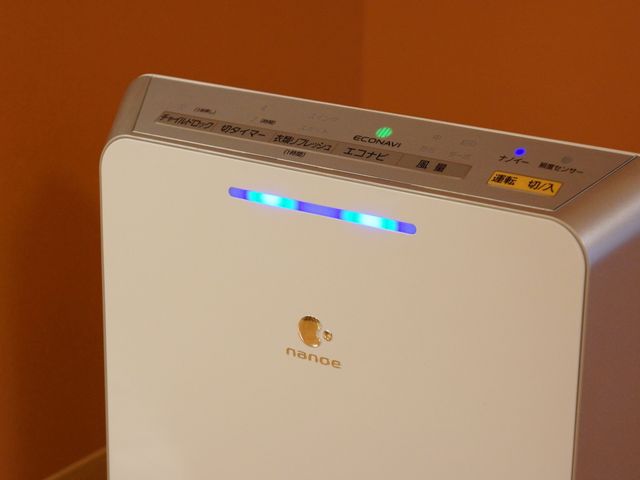 清浄機のアップ