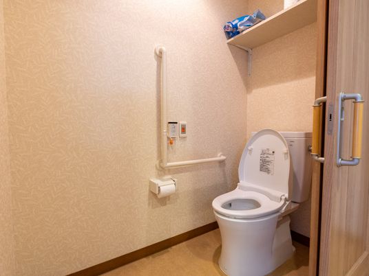 バリアフリー設計のトイレ