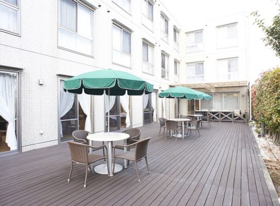 開放感あるテラス風景