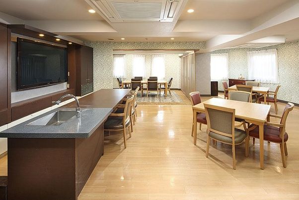 シンプルなキッチン付き居室