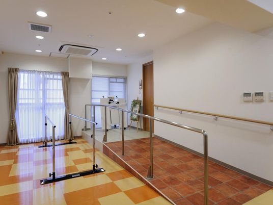 明るい機能訓練室