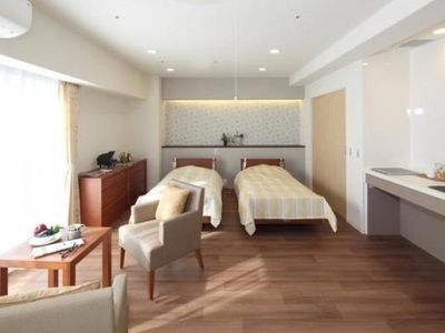 ゆったりとした明るい居室