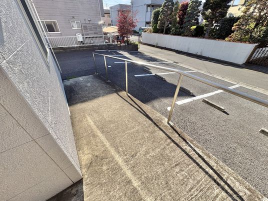 階段横のスロープ