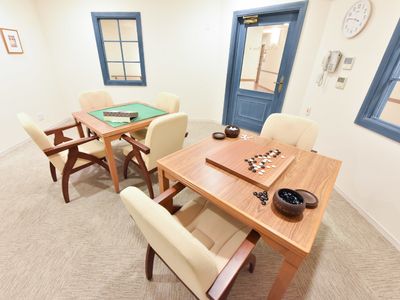 将棋と囲碁のある休憩室