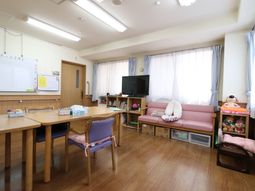 明るい共有スペース