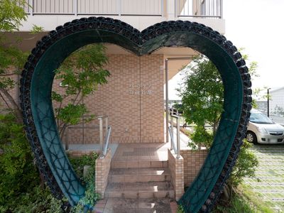 心を込めたエントランスアーチ