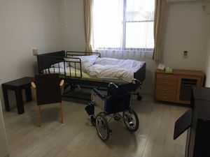 居室と車椅子の配置