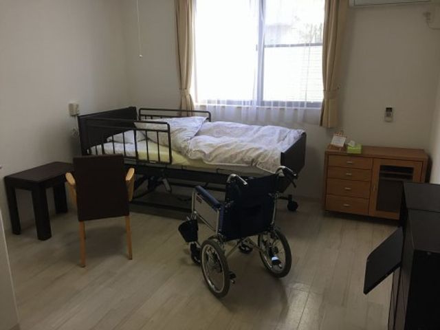 居室と車椅子の配置