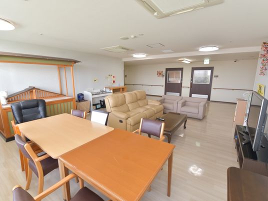 ゆったりした共有スペース