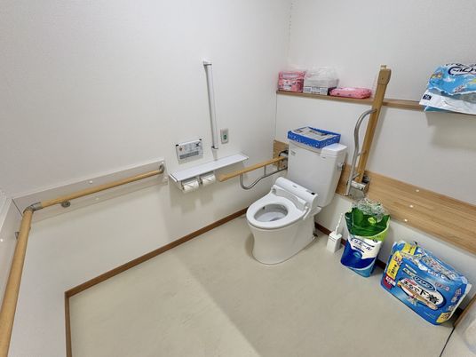 清潔な設備のトイレ