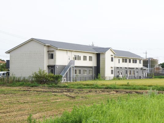 緑豊かな二階建施設