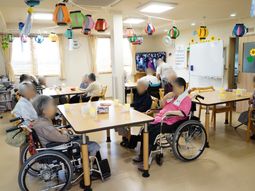 多目的室での憩いの時間