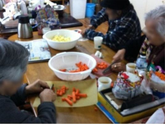 利用者が活動する様子