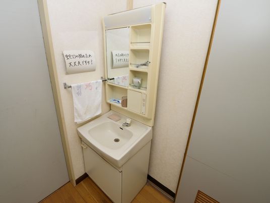 清潔な洗面台のある空間