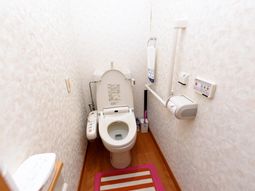 清潔なトイレの設備