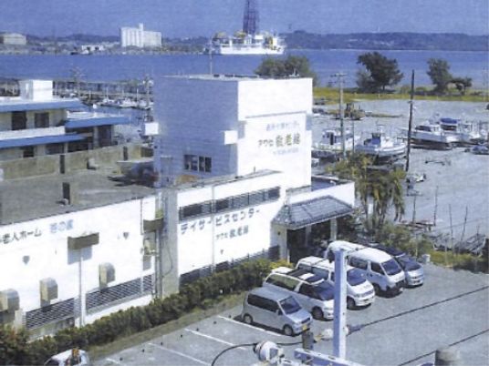 海の近くの建物