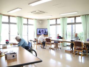 和やかな共有スペース
