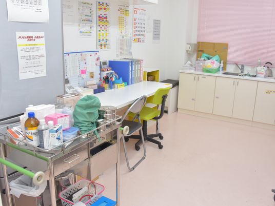 医療備品が整った部屋