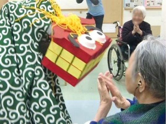 多目的室でのお祭り気分