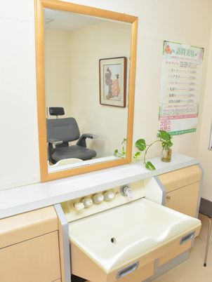 清潔な洗面スペース