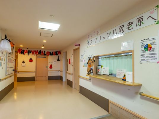 イベント装飾の廊下