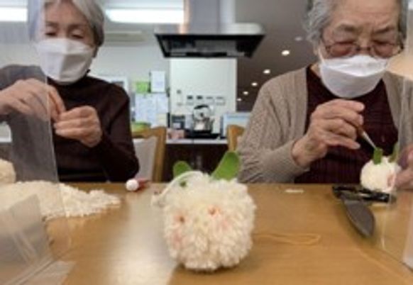 利用者の手工芸活動