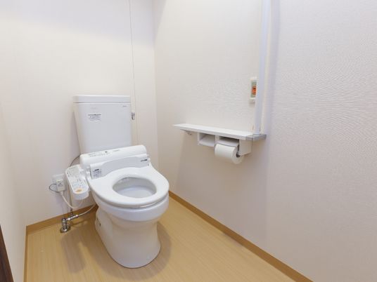 清潔なトイレの設備