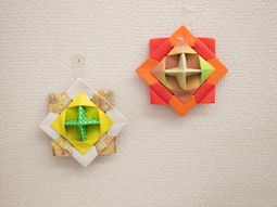 折り紙の壁飾り