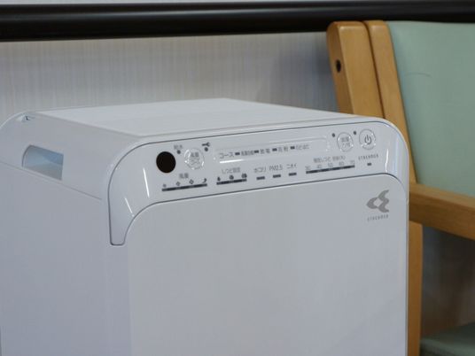 エアコンのクローズアップ