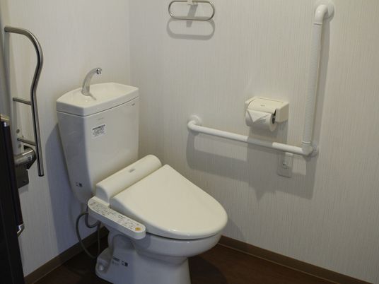 手すり付き洋式トイレ