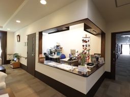 明るいフロントエリア