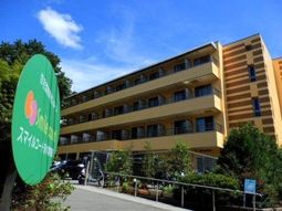 明るい日差しの建物外観