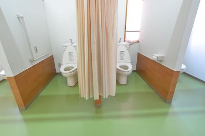 清潔なトイレ設備