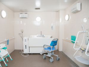 清潔な浴室設備