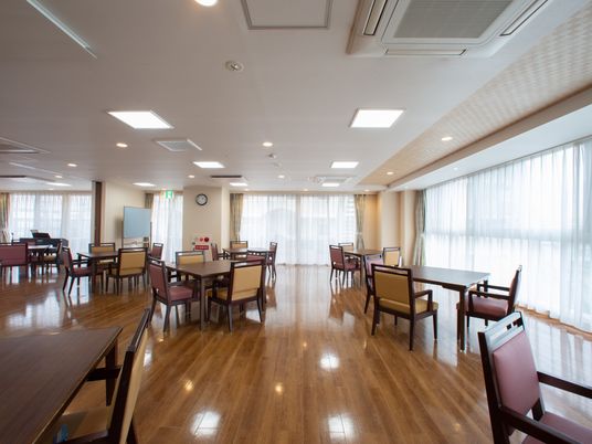 広々とした食堂