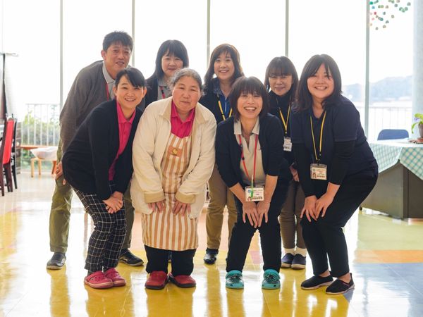 スタッフと利用者の集合