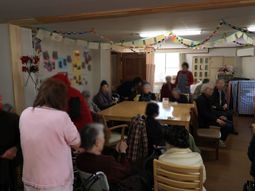 明るい共有スペース