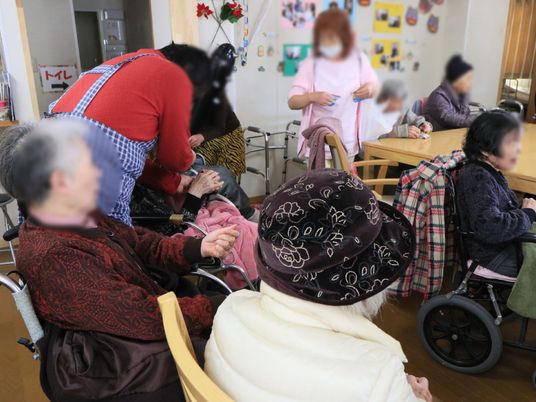 活動中の居室