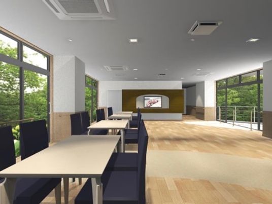 明るいダイニングスペース