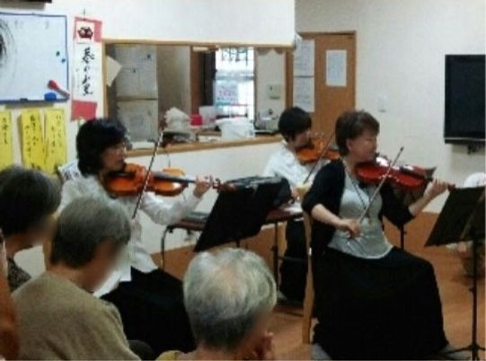 バイオリン演奏の多目的室